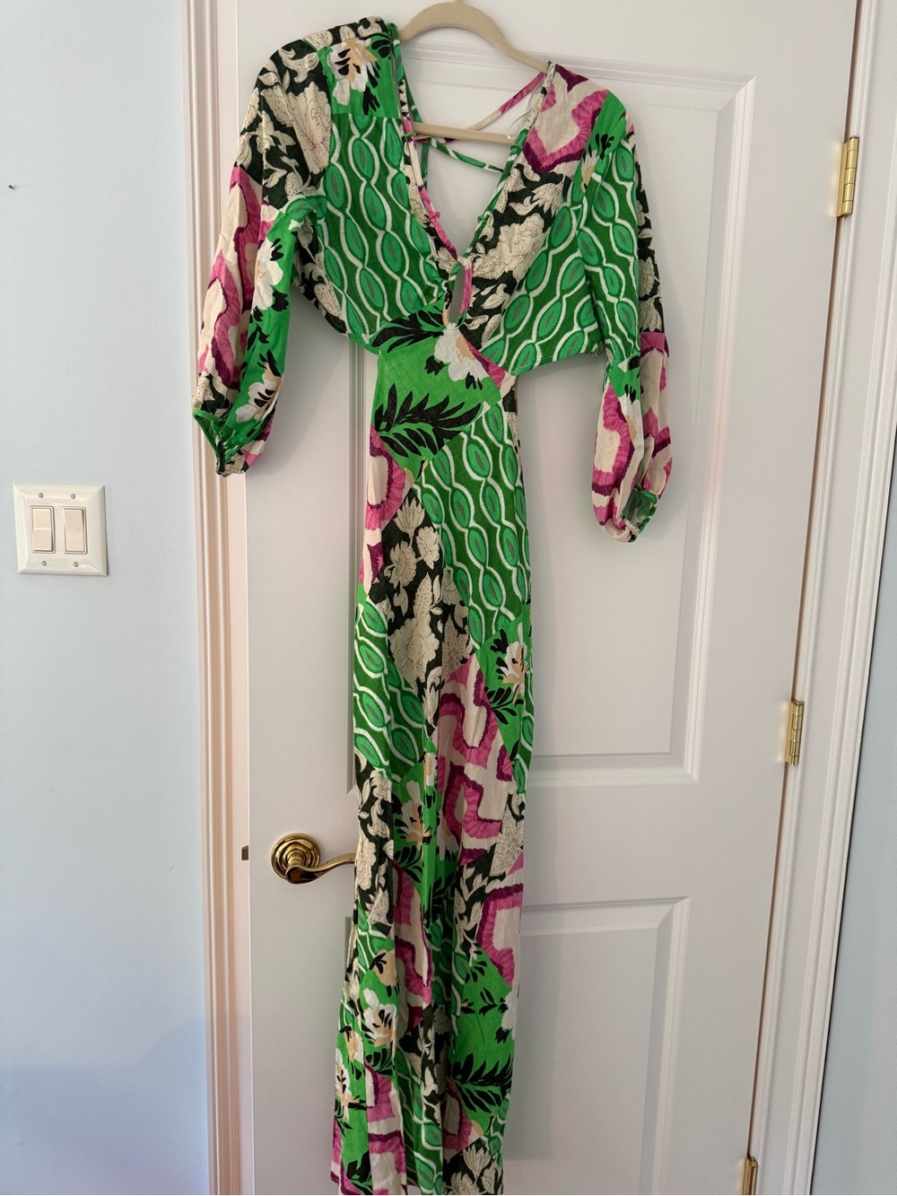 Zara maxi cutout dress